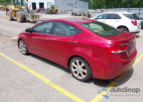 2012 Hyundai Elantra Limited (Ulsan Plant) из США, поврежденный, VIN KMHDH4AE7CU345000